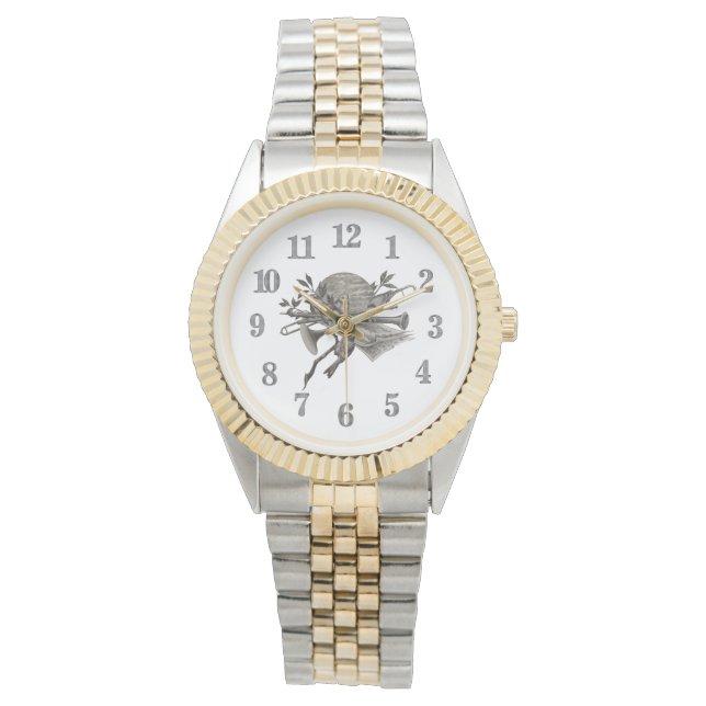 Musical Instruments Vintage Music Musician Watch (Front)