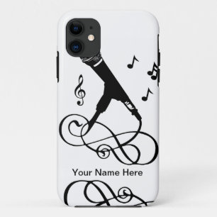 Musical iphone5 singer musician music microphone iPhone 11 case