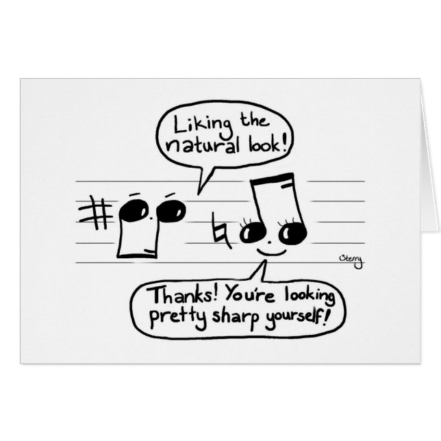 Musical Joke Cartoon (Front Horizontal)