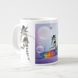 Musical Keyboard Faerie Large Coffee Mug