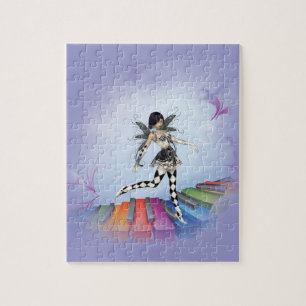 Musical Keyboard Faerie Vignette Jigsaw Puzzle