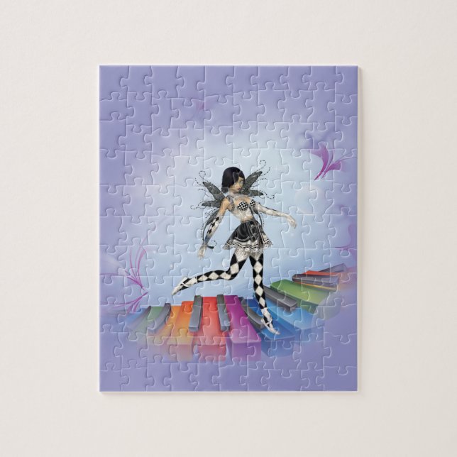 Musical Keyboard Faerie Vignette Jigsaw Puzzle (Vertical)