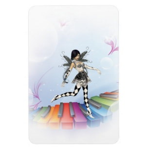Musical Keyboard Faerie Vignette Magnet