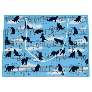 Musical kittens large gift bag