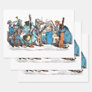 MUSICAL LANGUAGE ANIMAL FARM ORCHESTRA  WRAPPING P PAPER SHEET