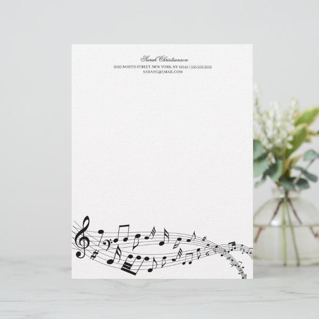 Musical Letterhead (Standing Front)