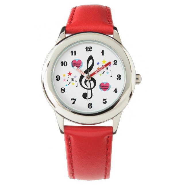 Musical Lifetimes Kids' 'I Love Music' Watch (Front)