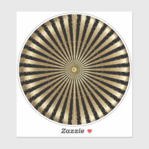Musical Mandala Black and Gold