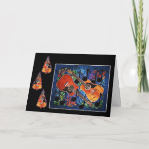 Musical Merriment - Guitar Holiday Cards
