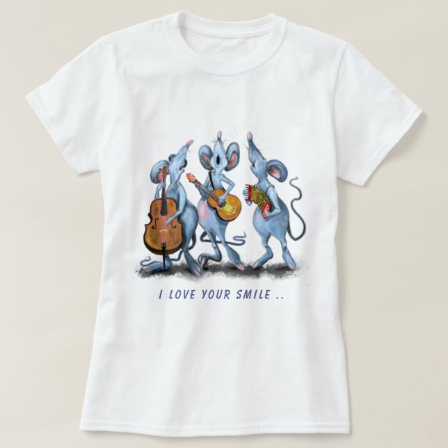 Musical Mouses T-Shirt (Design Front)