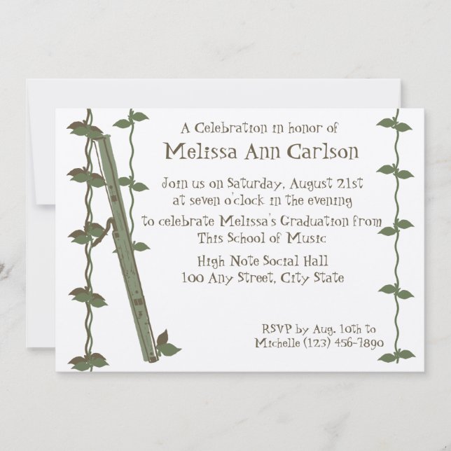 Musical Nature/ Bassoon Invitation (Front)