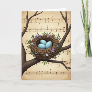 Musical Nest Springtime Card