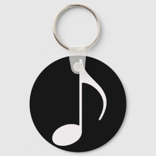 musical note ~ black key ring