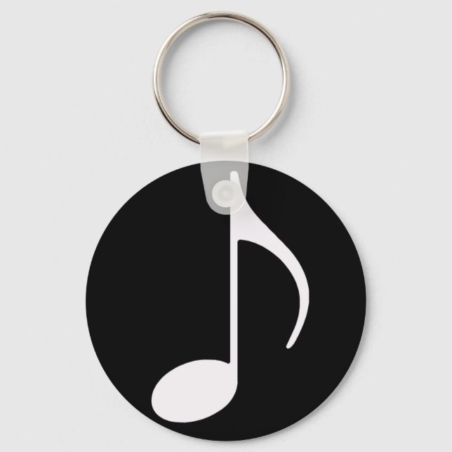 musical note ~ black key ring (Front)