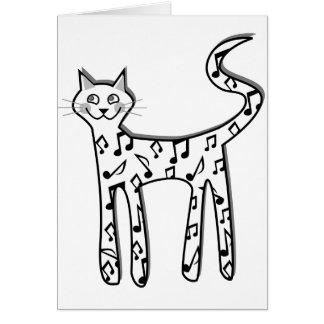 Musical note cat