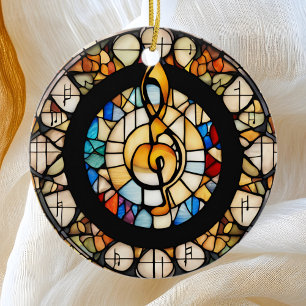 Musical Note  Ceramic Tree Decoration