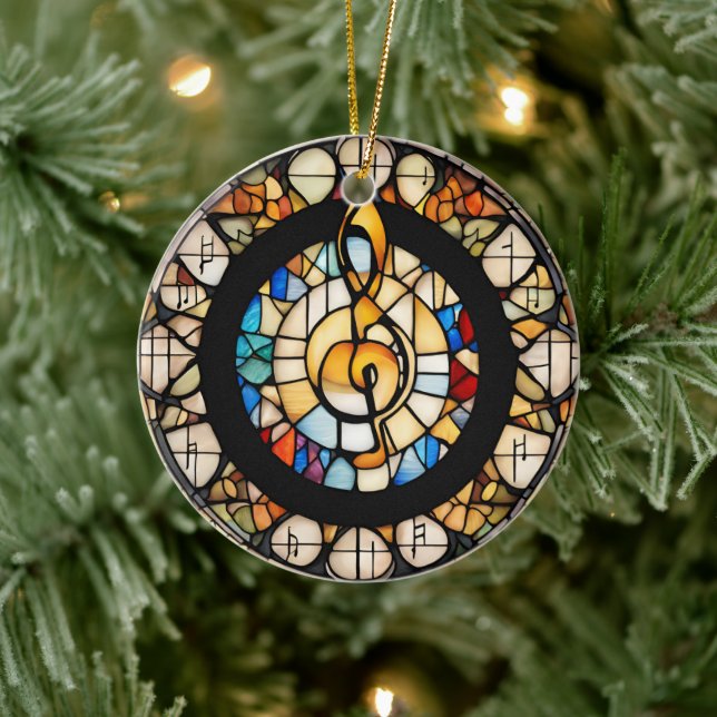 Musical Note  Ceramic Tree Decoration (Tree)