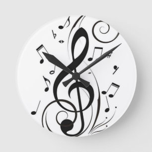 ****MUSICAL NOTE*** CLOCK