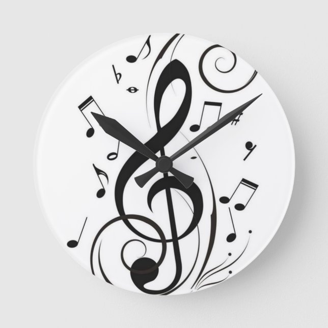 ****MUSICAL NOTE*** CLOCK (Front)