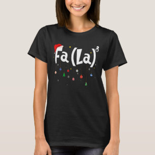 Musical Note Fa La 8 Santa Hat Music Math Teacher T-Shirt