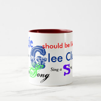 musical_note_, Glee,  life , sing, song Two-Tone Coffee Mug