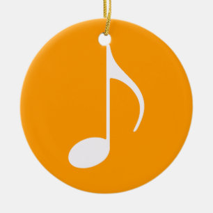 musical note graphic symbol ceramic tree decoration