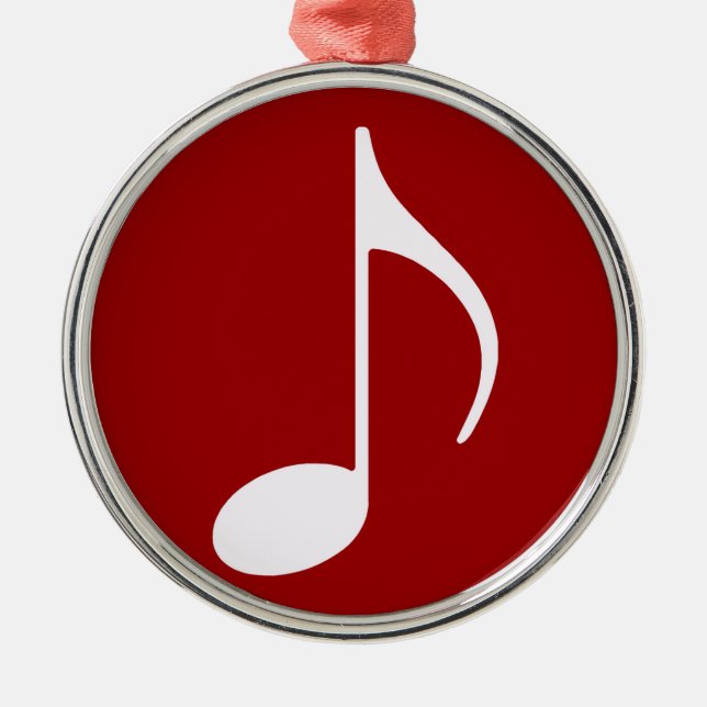 musical note graphic symbol metal tree decoration (Front)