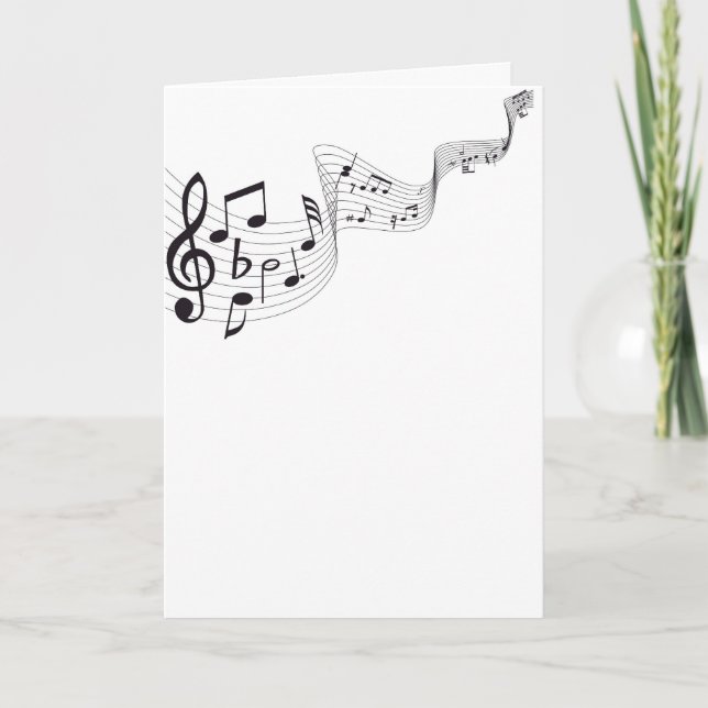 Musical Note Greeting Card (Front)