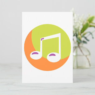 Musical Note Icon Invitation