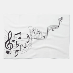 Musical Note Kitchen Towel