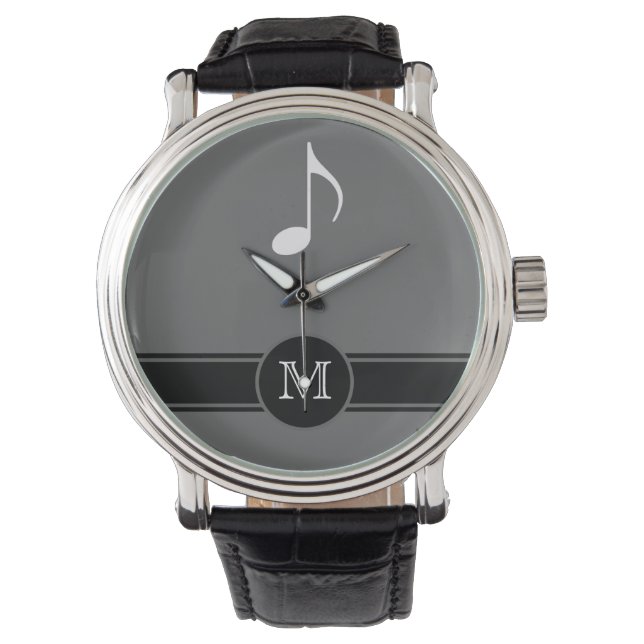Musical note label initial watch (Front)