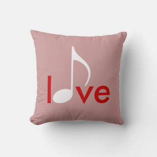 musical-note love girly cushion