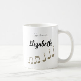 Musical Note Musician Singer Guitarist Drummer Coffee Mug