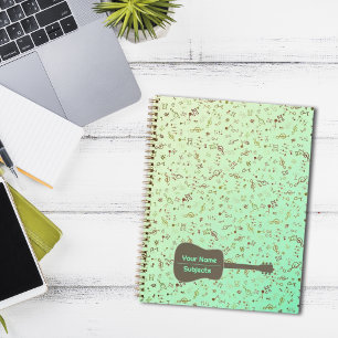 Musical note pattern Notebook
