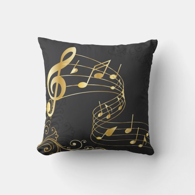 Musical Note Royal design Cushion (Front)