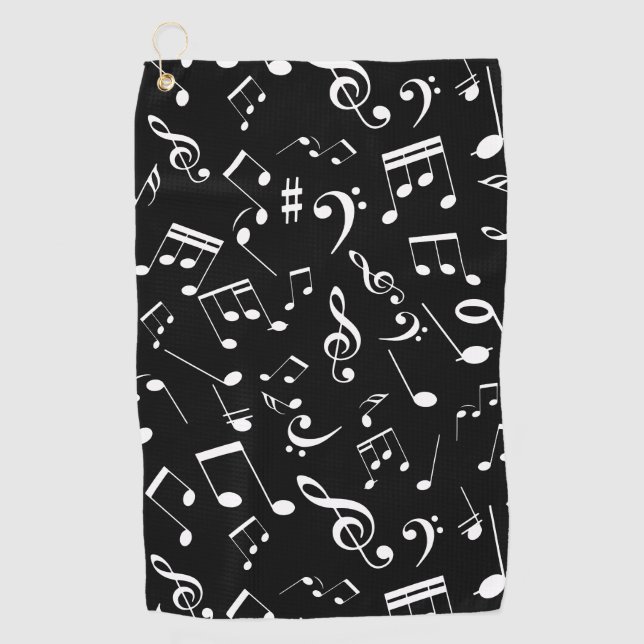 Musical Notes 2 Golf Towel (Front)