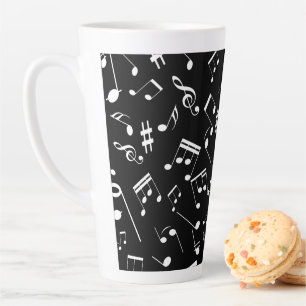 Musical Notes 2 Latte Mug