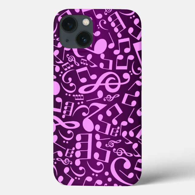 Musical Notes 2 (Plum) Case-Mate iPhone Case (Back)