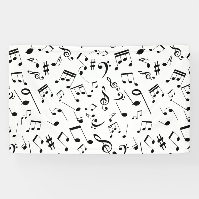 Musical Notes 3 Banner (Horizontal)