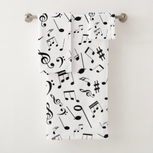 Musical Notes 3 Bath Towel Set