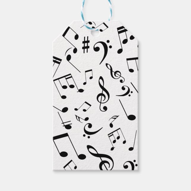 Musical Notes 3 Gift Tags (Front)