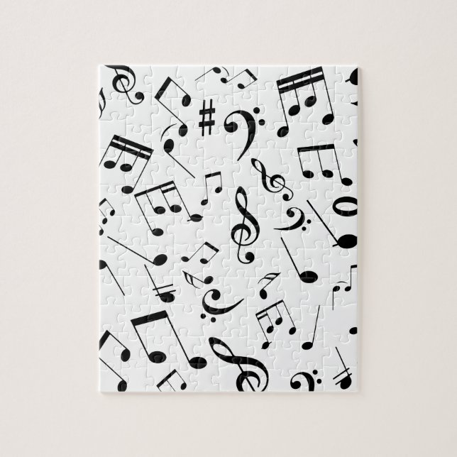 Musical Notes 3 Jigsaw Puzzle (Vertical)