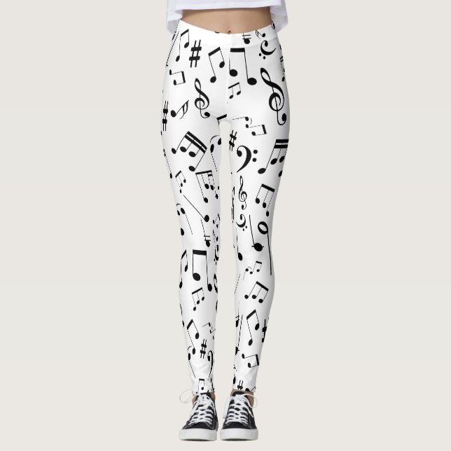 Musical Notes 3 Leggings (Front)