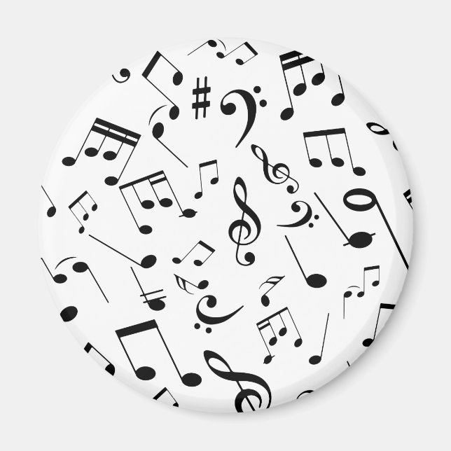 Musical Notes 3 Magnet (Front)