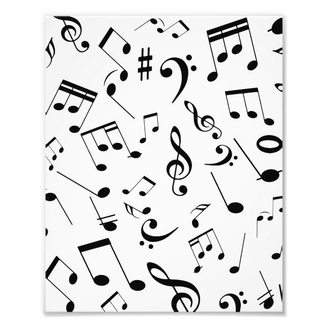 Musical Notes 3 Photo Print (Front)