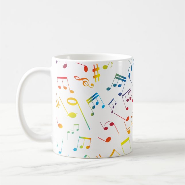 Musical Notes 4 Coffee Mug (Left)