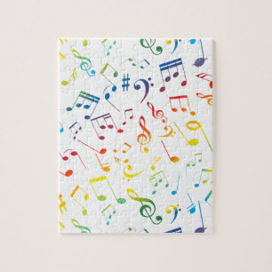 Musical Notes 4 Jigsaw Puzzle