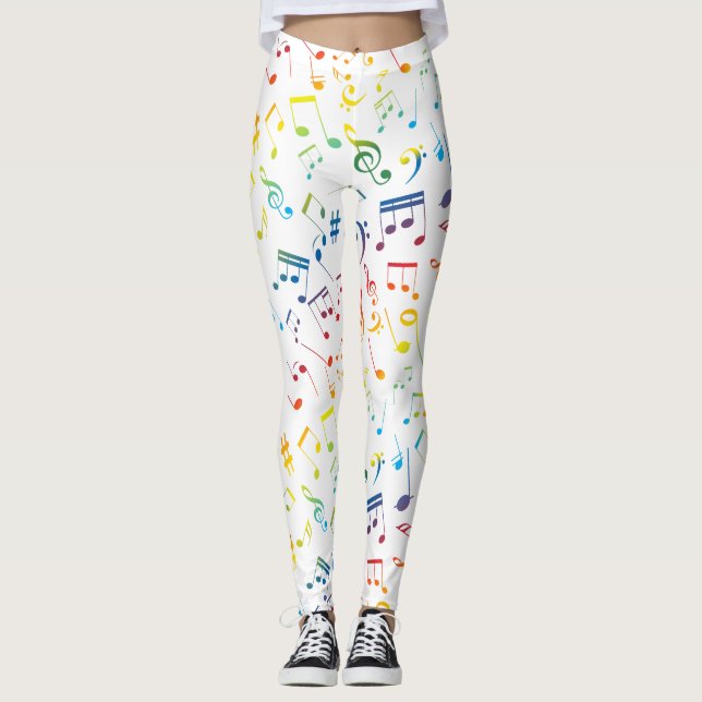 Musical Notes 4 Leggings (Front)