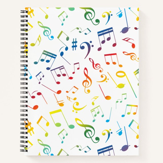 Musical Notes 4 Notebook (Front)