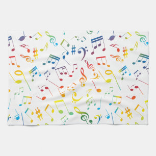 Musical Notes 4 Tea Towel
